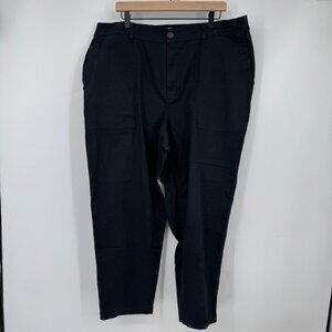 A New Day pants Elastizado stretch cargo style patch pockets back flap pocket Bl